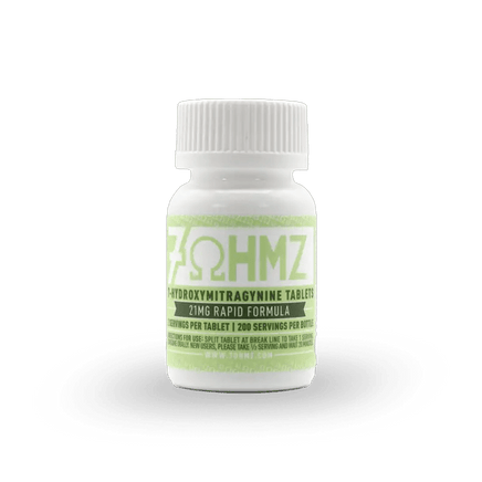 7OHMZ 21mg Rapid Formula Tablets – 100 Count Bottle - Kratom Hood