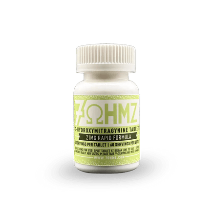 7OHMZ 21mg Rapid Formula Tablets – 30 Count Bottle - Kratom Hood