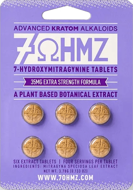 7OHMZ 35mg Extra Strength 6 Count - Kratom Hood