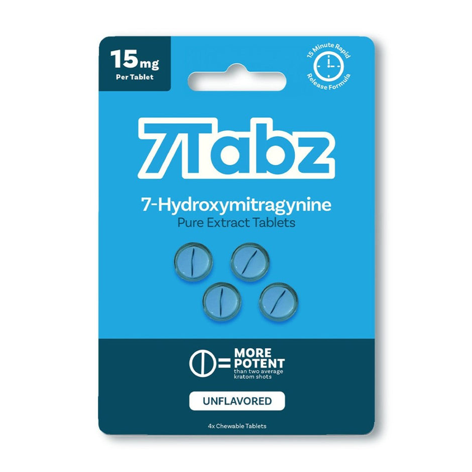7Tabz 7 - Hydroxymitragynine Pure Extract Chewable Tablets 15MG (4 - Count - 5 Flavors) - Kratom Hood