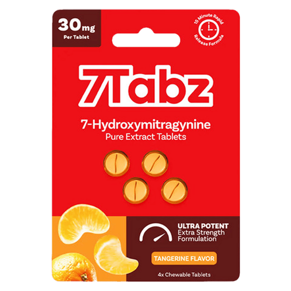 7Tabz Ultra Potent 7 - Hydroxymitragynine Chewable Tablets 30MG (4 - Count - 5 Flavors) - Kratom Hood