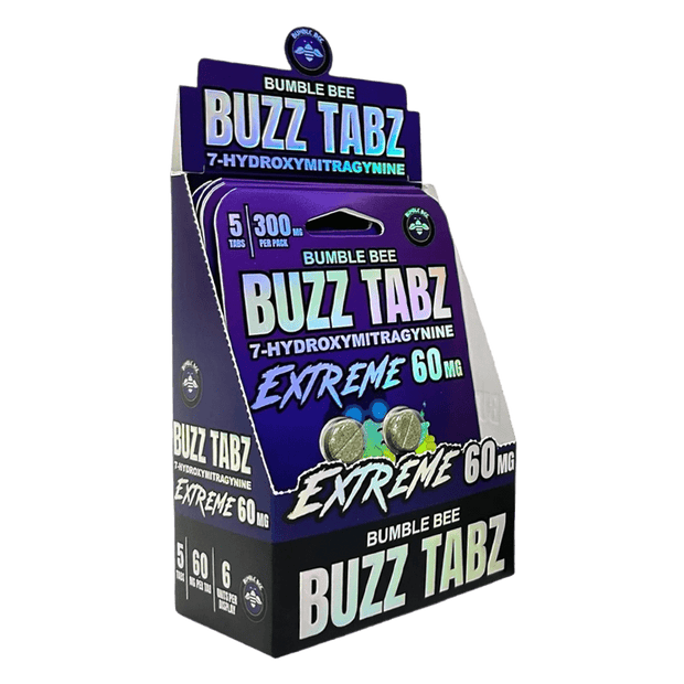 Bumble Bee Buzz Tabz Extreme 60mg - Wholesale Box - Kratom Hood