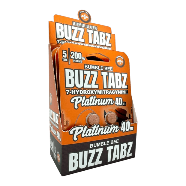 Bumble Bee Buzz Tabz Platinum 40mg: Premium Cherry Chewables - Kratom Hood