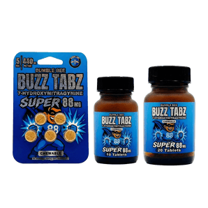 Bumble Bee Buzz Tabz | Super 88mg 7 - Hydroxymitragynine Chewable Tablets - Kratom Hood