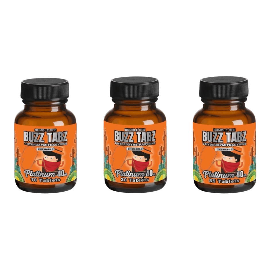 Bumblebee Buzz Tabz Platinum 40mg - Kratom Hood