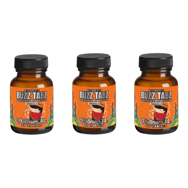 Bumblebee Buzz Tabz Platinum 40mg - Kratom Hood
