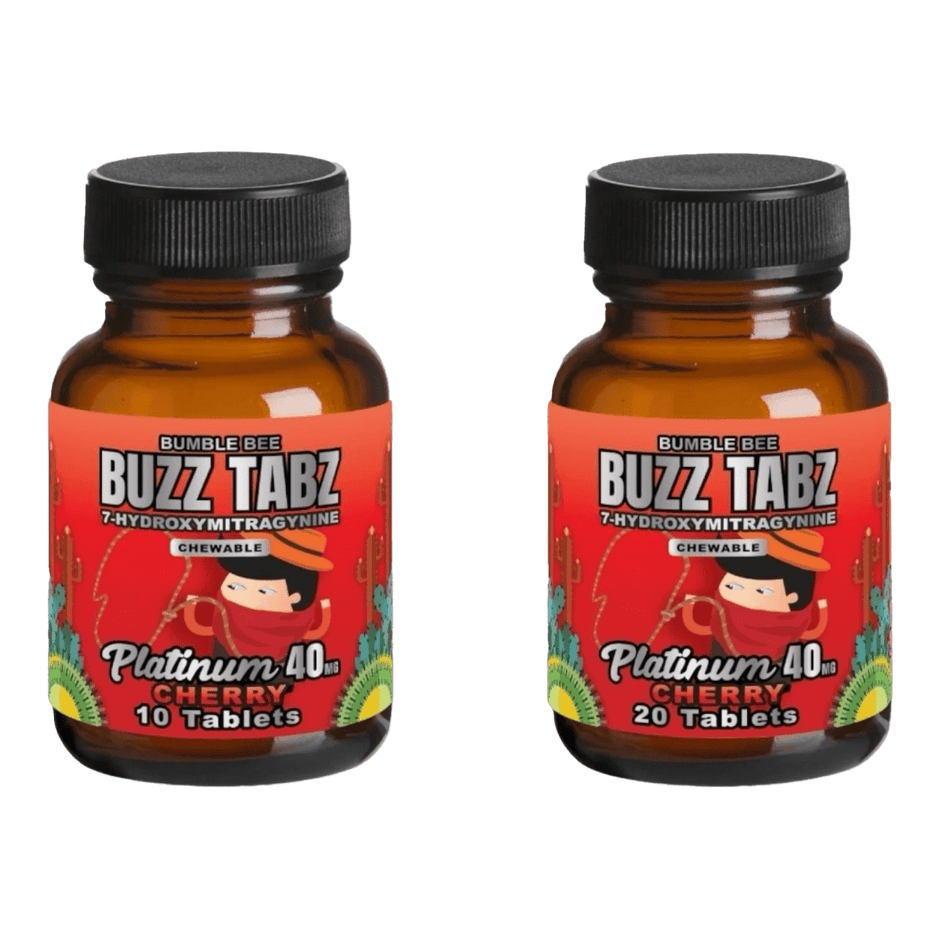 Bumblebee Buzz Tabz Platinum 40mg Cherry - Kratom Hood