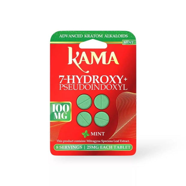Kama 7 - Hydroxy Tablets 25mg (4 Count) - Mint - Kratom Hood