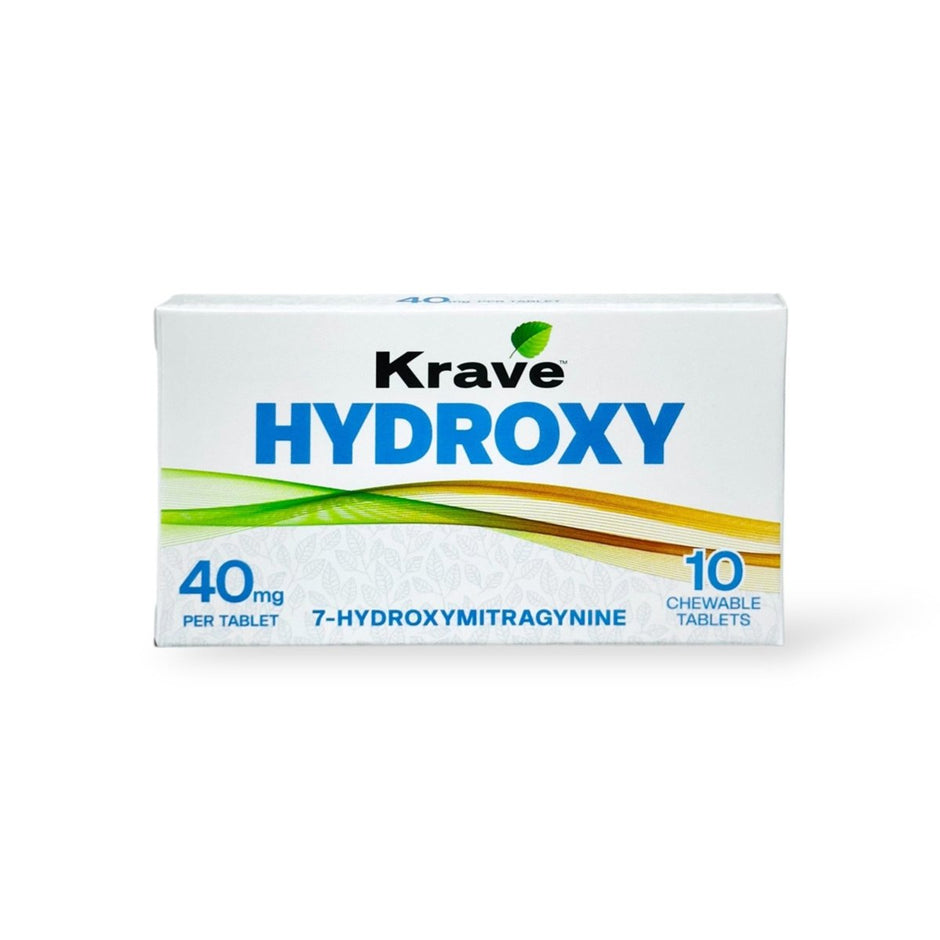 Krave Hydroxy 7 - Hydroxymitragynine Chewable Tablets 40MG (10 - Count) - Kratom Hood