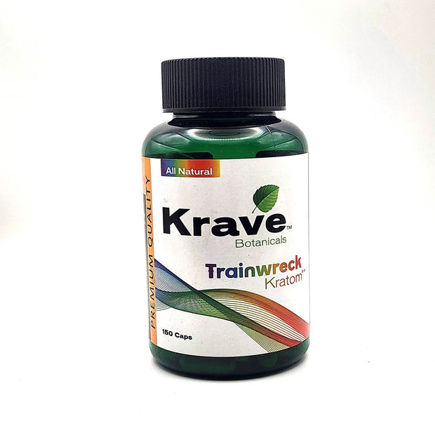 Krave Trainwreck Kratom Capsules 150 Count - Kratom Hood