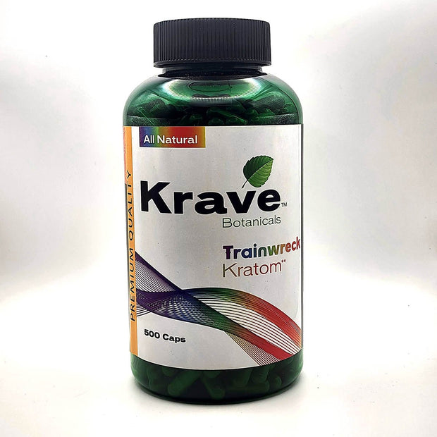 Krave Trainwreck Kratom Capsules 500 Count - Kratom Hood