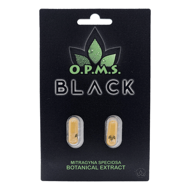OPMS Black Kratom Extract Capsules - Wholesale 10 Pack - Kratom Hood