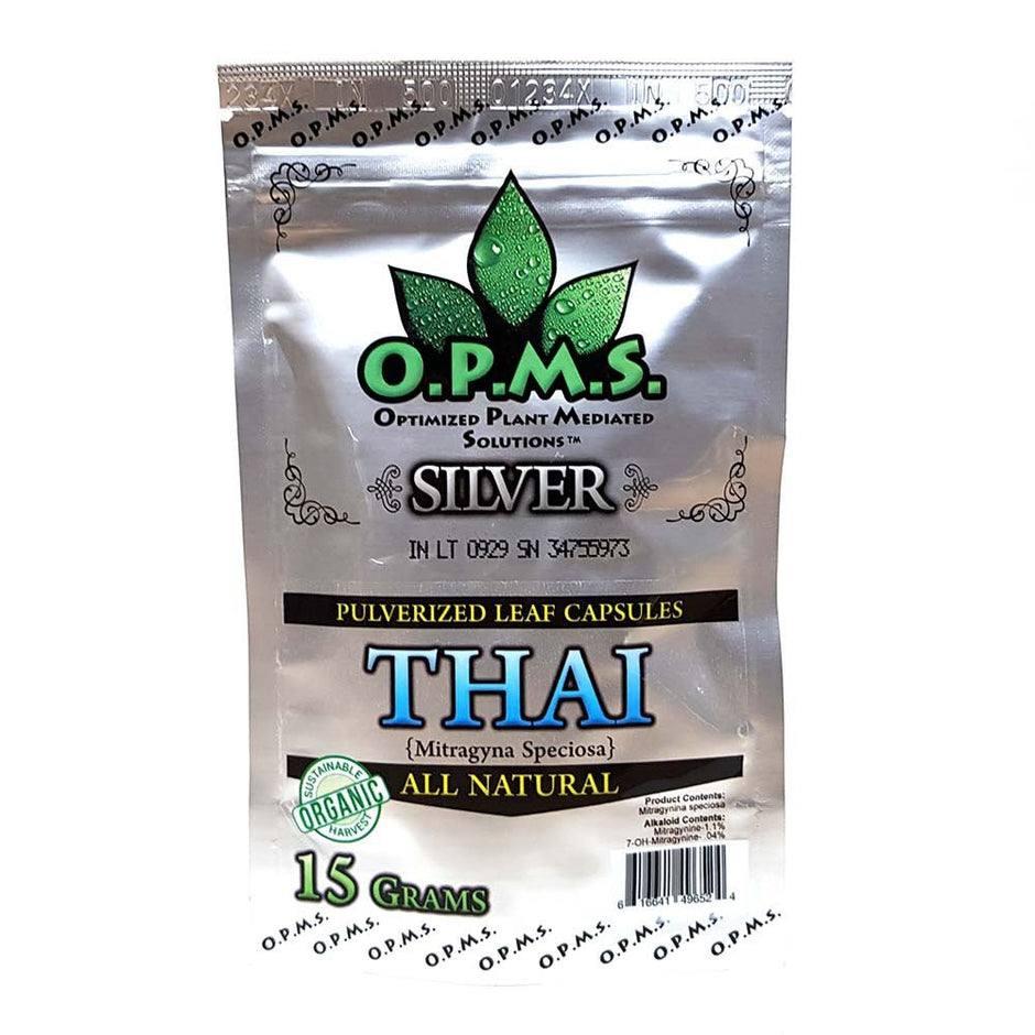 OPMS Silver Thai Kratom Capsules - Kratom Hood