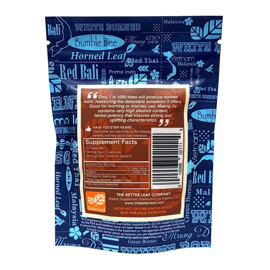 The Betterleaf Horned Leaf Maeng Da Kratom Capsules - Kratom Hood