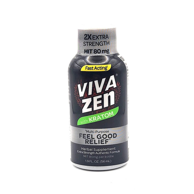 Viva Zen 2X Extra Strength Kratom Liquid 80mg 56ml - Kratom Hood