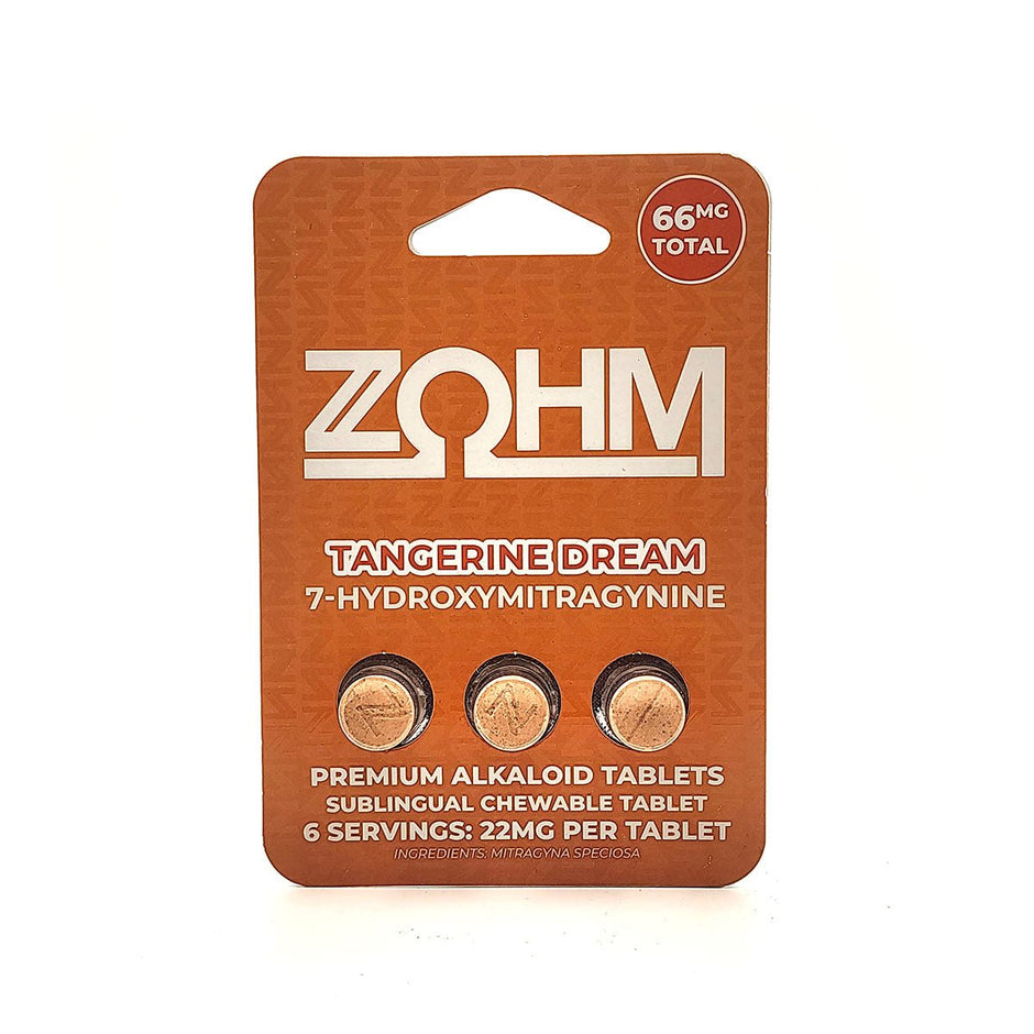 ZOHM Tangerine Dream 7 - Hydroxymitragynine Tablets 66mg Total - Kratom Hood